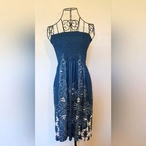 Amazon Floral Strapless Dress